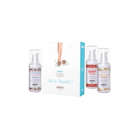 Massaažiõlide komplekt magusate maitsetega 3x30 ml - Exsens
