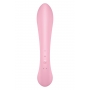 Jänkuvibraator ja massaažiseade 2in1 roosa - Satisfyer triple Oh