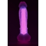 Tumsā spīdošs dildo 21 cm rozā - RADIANT- Dream Toys