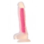 Tumsā spīdošs dildo 21 cm rozā - RADIANT- Dream Toys