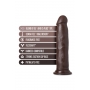 Dildo 24cm brūns - AU NATUREL JACKSON