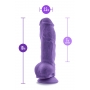 AU NATUREL BOLD BIG BOY10" DILDO PURPLE