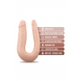 DR. SKIN SILICONE DR. DOUBLE 12 INCH DOUBLE DONG VANILLA