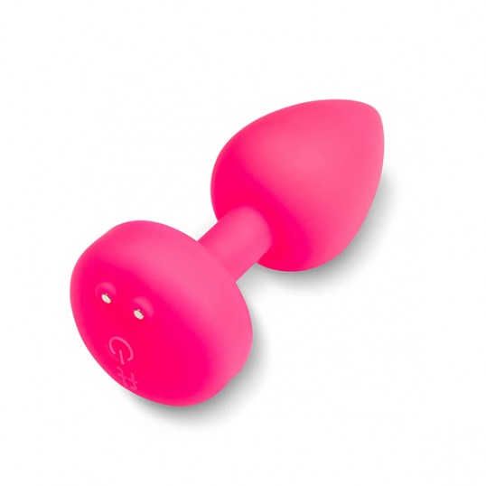 Vibrating anal plug 8cm - Gvibe - GplugS Neon Rose