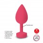 Vibrating anal plug 8cm - Gvibe - GplugS Neon Rose