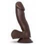 AU NATUREL TROY 6" DILDO CHOCOLATE