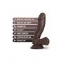 AU NATUREL TROY 6" DILDO CHOCOLATE