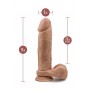 Dildo munanditega 23cm tume nahavärv - dr. SKIN dr. JULIAN