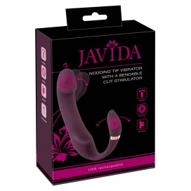 Ievietojams G-punkta vibrators ar klitora stimulatoru - Javida