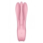 Stimulation of clitoris and labia - SATISFYER THREESOME 1 PINK