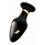 SECRET KISSES 4" HANDBLOWN WIDE GLASS PLUG BLACK