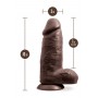 Munanditega dildo 24cm pruun - AU NATUREL CHUB