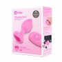 B-Vibe - vibreeriv südamekujuline anaaltapp M/L roosa