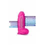 Paks dildo munanditega 25,4 cm roosa - AU NATUREL BOLD CHUB