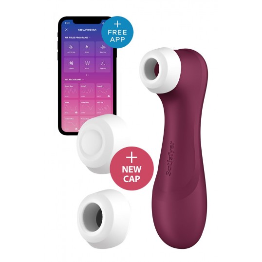 Gaisa pulsators ar aplikāciju sarkans - Satisfyer Pro 2 Generation 3