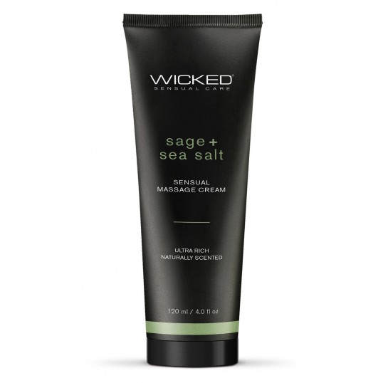 Massage cream sage and seasalt scented 120 ml - Wicked sensual