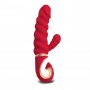 Textured rabbit vibrator - Gvibe - Gcandy Mini Chili Coral