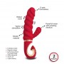 Textured rabbit vibrator - Gvibe - Gcandy Mini Chili Coral