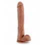 Dildo ar sēkliniekiem 35,5cm miesas krāsa - AU NATUREL DADDY