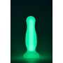 RADIANT SOFT SILICONE GLOW IN THE DARK PLUG SMALL GREEN