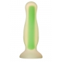 RADIANT SOFT SILICONE GLOW IN THE DARK PLUG SMALL GREEN