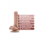 Dildo munanditega 16,5 cm nahavärvi - DR. SKIN