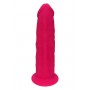 REAL LOVE DILDO 7.5INCH FUCHSIA