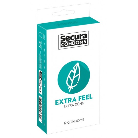 Ультратонкие презервативы 12 шт - Secura Extra Feel