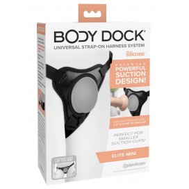 Mugav strap-on rihm mini alusega iminapale - Body Dock Elite