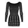 Obsessive - Rocker dress black S/M/L