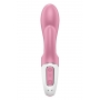 Piepūšams vibrators ar klitora stimulāciju rozā - SATISFYER AIR PUMP BUNNY 2