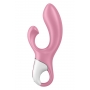 Piepūšams vibrators ar klitora stimulāciju rozā - SATISFYER AIR PUMP BUNNY 2