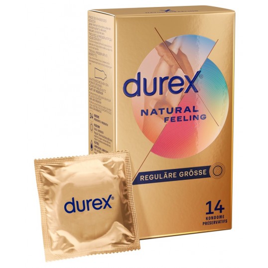 Презервативы без латекса 14 шт - Durex Natural Feeling