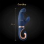 Rabbit vibrator made of soft silicone - Gvibe - Gentley Blue