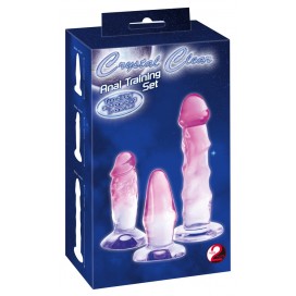 Anālo Dildo Komplekts 3gab - Crystal