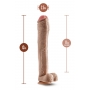 Dildo munanditega 33cm nahavärvi - DR. SKIN