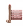 Dildo munanditega 33cm nahavärvi - DR. SKIN