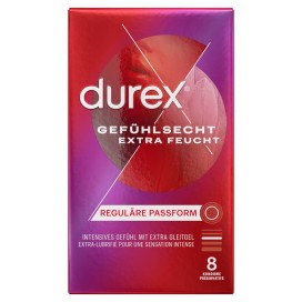 Prezervatīvi ar papildus lubrikantu 8 gab - Durex