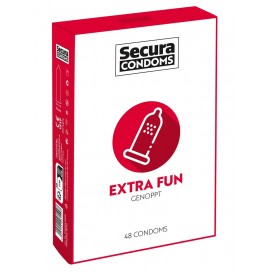 Презервативы с рифленой текстурой 48 шт - Secura Extra Fun