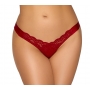 Stringi ar sasienamu bantīti sarkani S/M - COTTELLI Lingerie