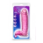 Biezs dildo ar sēkliniekiem 26,7cm Rozā - B YOURS