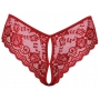 Crotchless panty red S