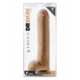 Dildo munanditega 35,5 cm tume nahavärv - DR. SKIN