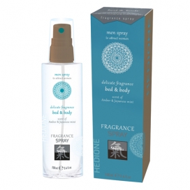 Feremonu gaisa un ķermeņa sprejs ar dzintara un piparmētras aromātu vīriešiem 100 ml - Shiatsu