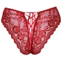 Crotchless panty red L