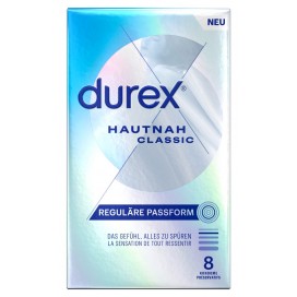 Prezervatīvi īpaši plāni lateksa 8 gab - Durex Classic