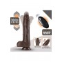 Vibreeriv dildo kaugjuhtimispuldiga 22cm pruun - DR. SKIN