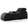 Lounger for BDSM sex with handcuffs and an eye mask - Liberator