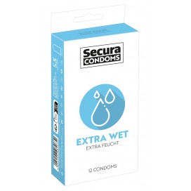 Презервативы с дополнительным лубрикантом 12 шт - Secura - Extra Wet