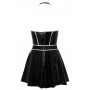 Vinyl dress w. silver L